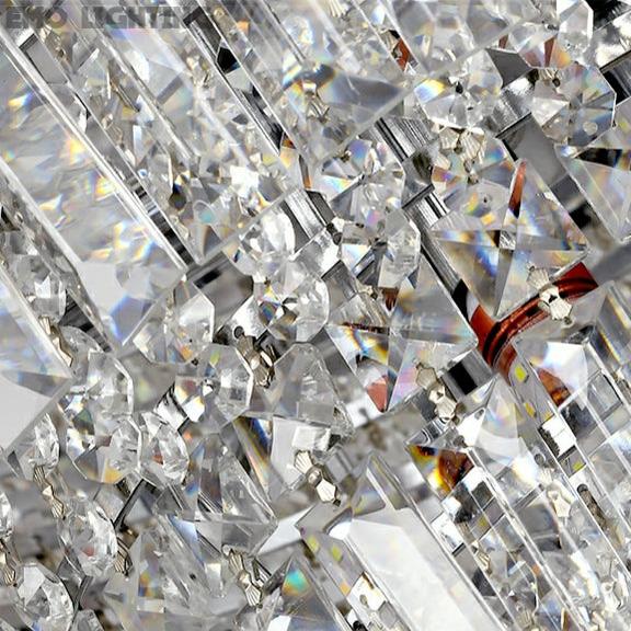 Chrome/ Silver Extra Large Chandelier For Foyer Living Room Staircase Crystal Ceiling Lighting Fixture