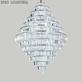 Chrome/ Silver Extra Large Chandelier For Foyer Living Room Staircase Crystal Ceiling Lighting Fixture