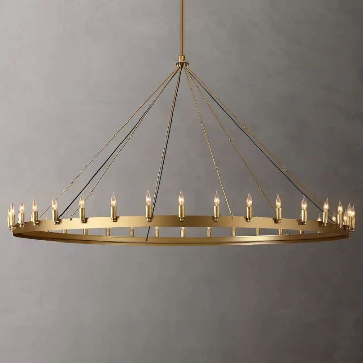 Camino Vintage Candelabra Round Chandelier 73''D