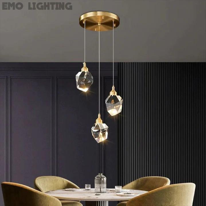 Prism Crystal Multi-Lights Pendant
