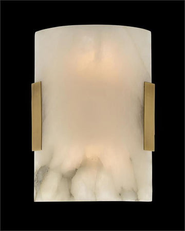 Sebastian Curved Alabaster Wall Sconce