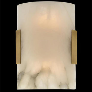 Curved Alabaster Wall Sconce