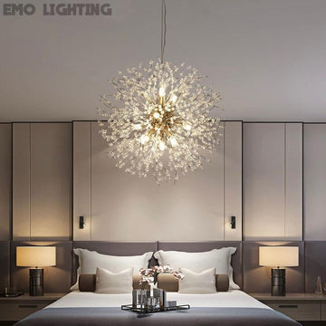 Dandelion Chandelier Sputnik Sphere In Firework Shape Modern Ceiling Light
