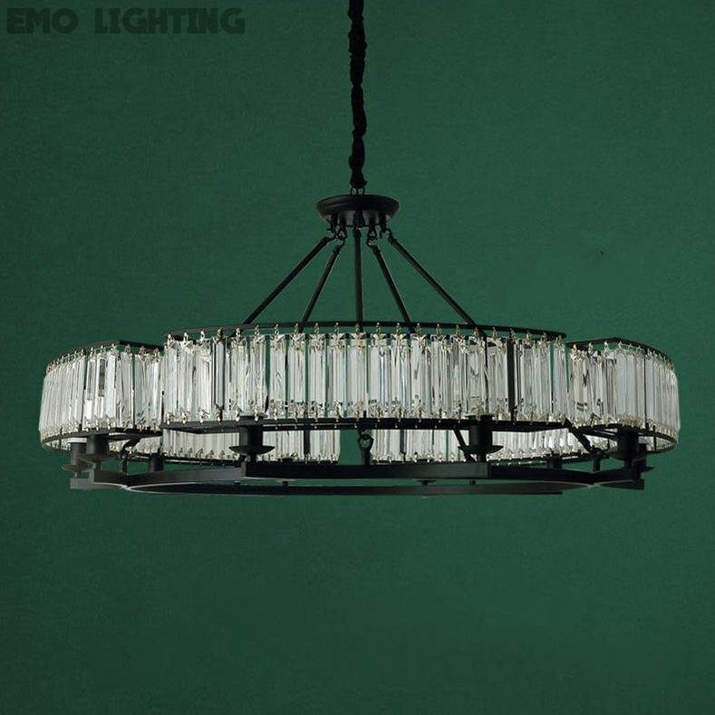 Decorative 10-Light Crystal Ceiling Chandelier D41.3"