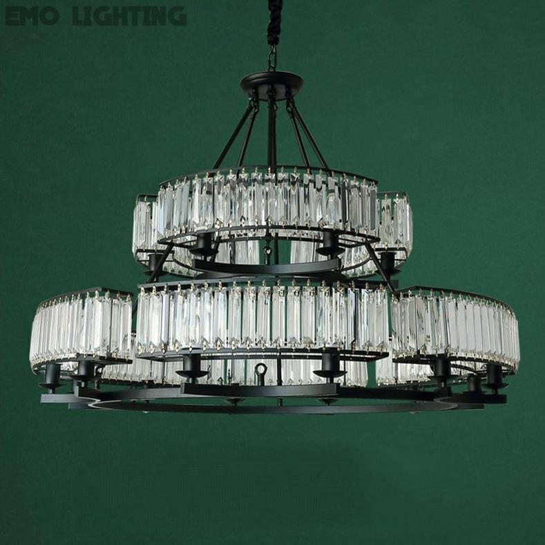 Decorative 18-Light Crystal Ceiling Chandelier D41.3"