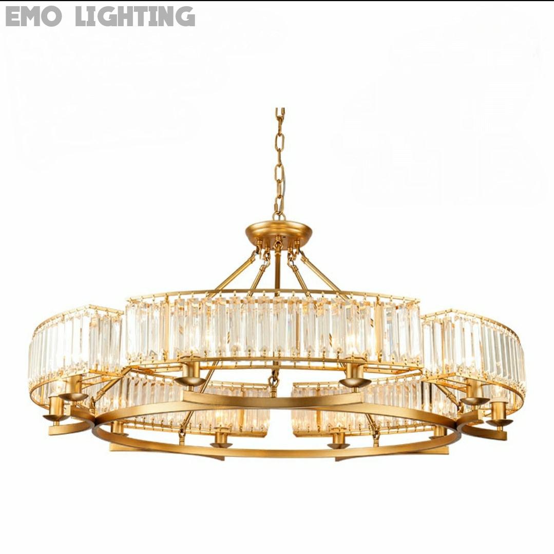 Decorative 10-Light Crystal Ceiling Chandelier D41.3"