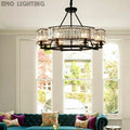 Decorative 6-Light Crystal Ceiling Chandelier D23.6