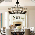 Decorative 6-Light Crystal Ceiling Chandelier D23.6
