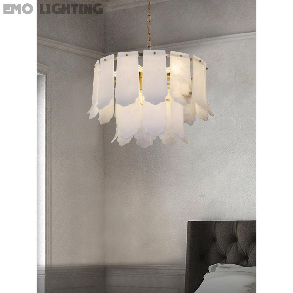 Evander Alabaster Tier Chandelier
