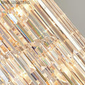 Extra Large Vertical Long Crystal Foyer Hallway Chandelier