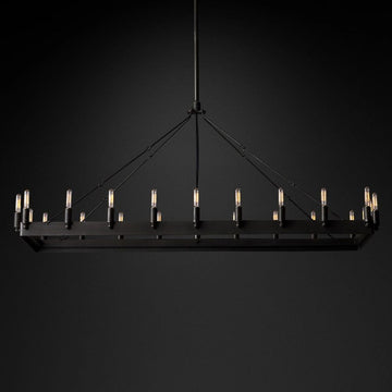 Camino Vintage Filament Rectangle Chandelier 52‘’L