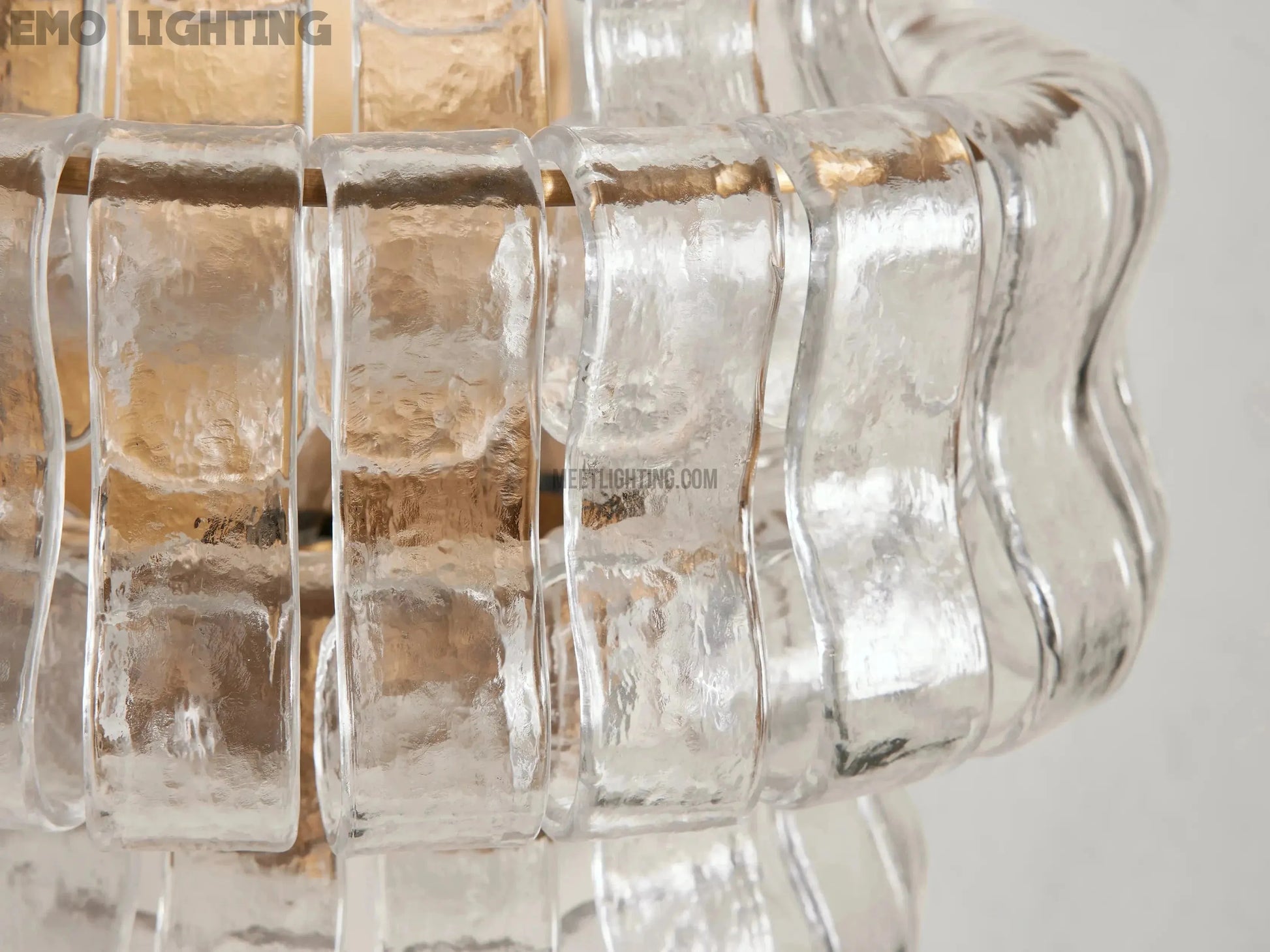 Ghiaccio Art Glass Wall Sconce-Meet Lighting