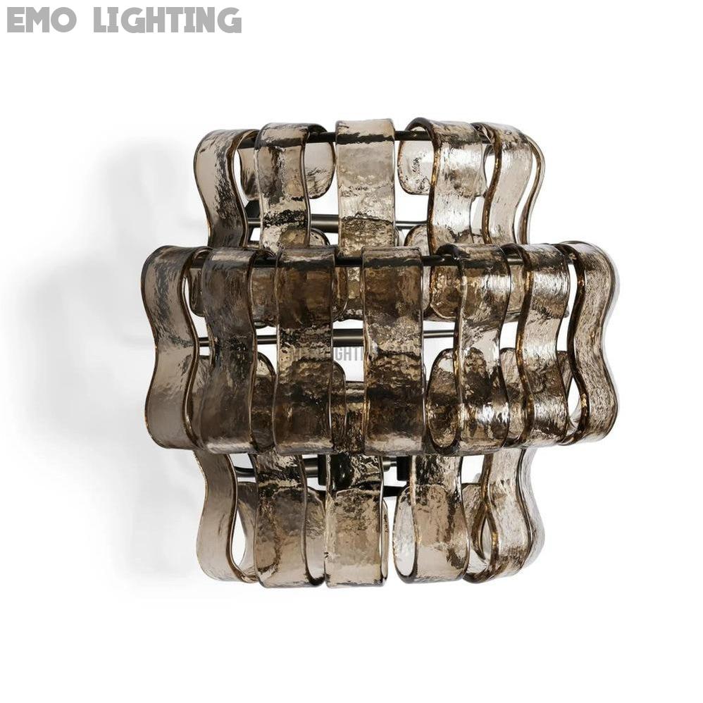 Ghiaccio Art Glass Wall Sconce-Meet Lighting