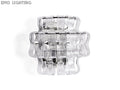 Ghiaccio Art Glass Wall Sconce-Meet Lighting