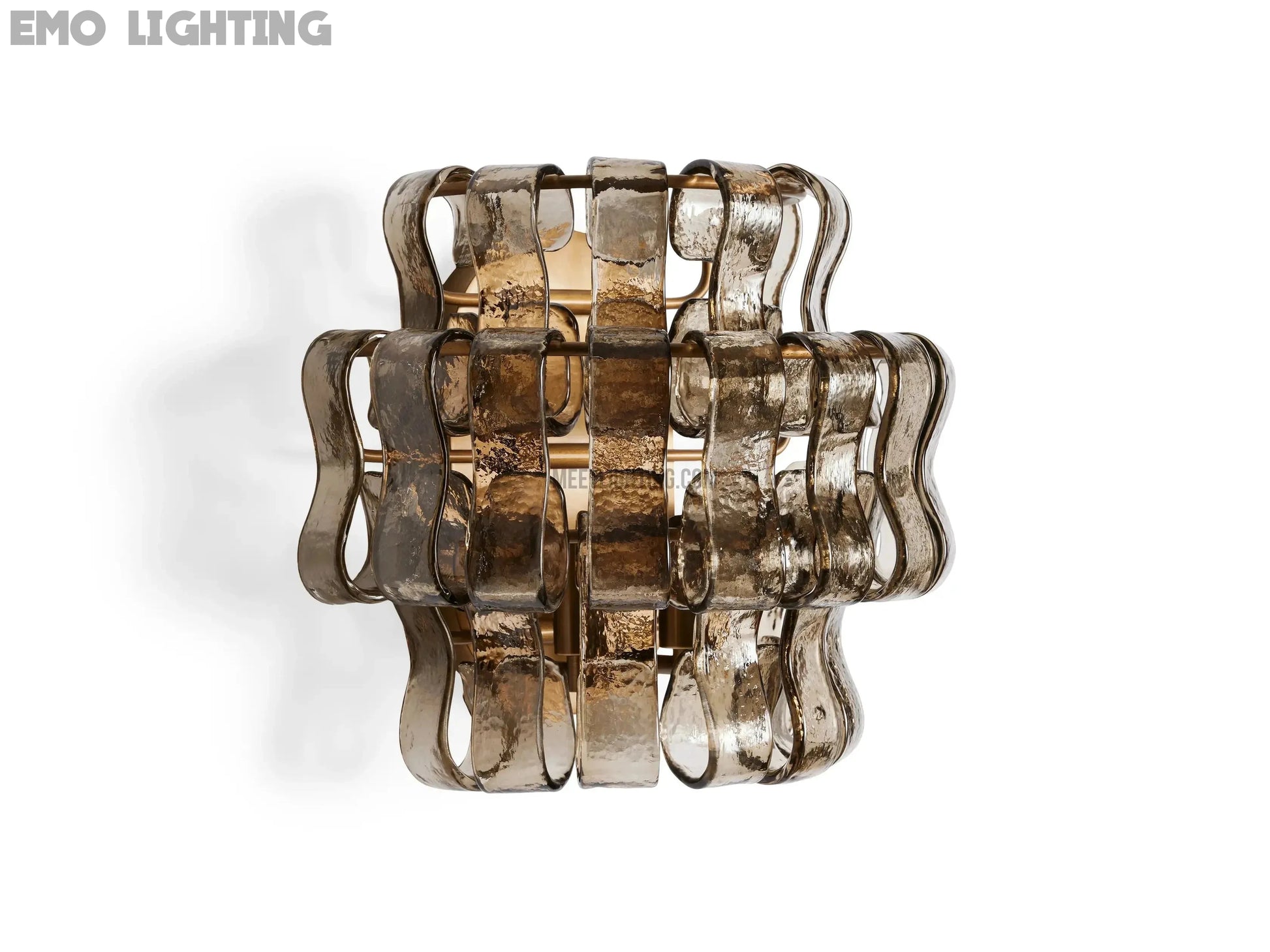 Ghiaccio Art Glass Wall Sconce-Meet Lighting
