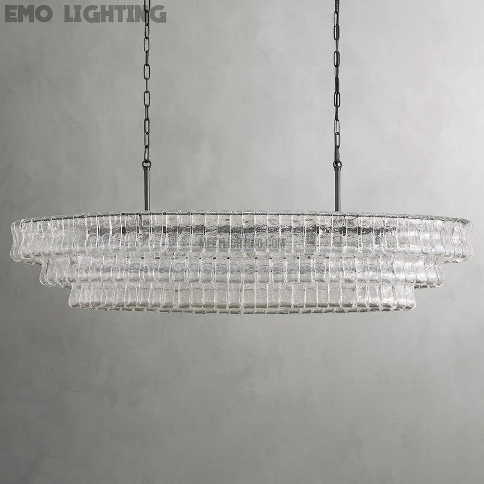 Ghiaccio Oval Chandelier 54" 65"-MEET LIGHTING