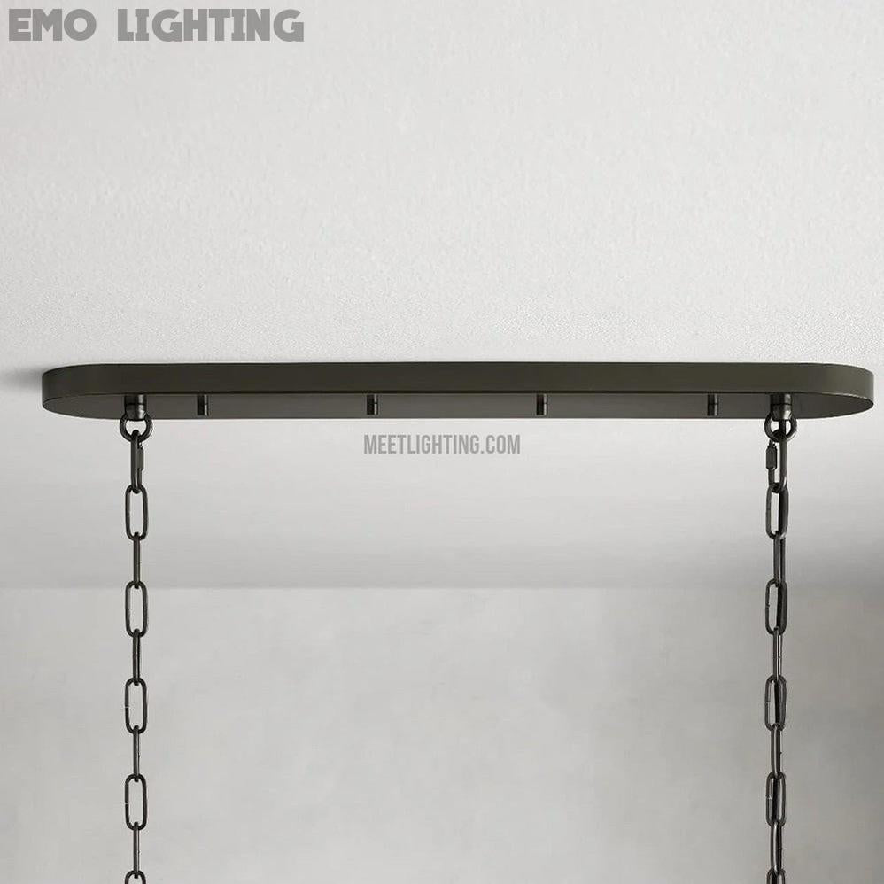 Ghiaccio Oval Chandelier 54" 65"-MEET LIGHTING