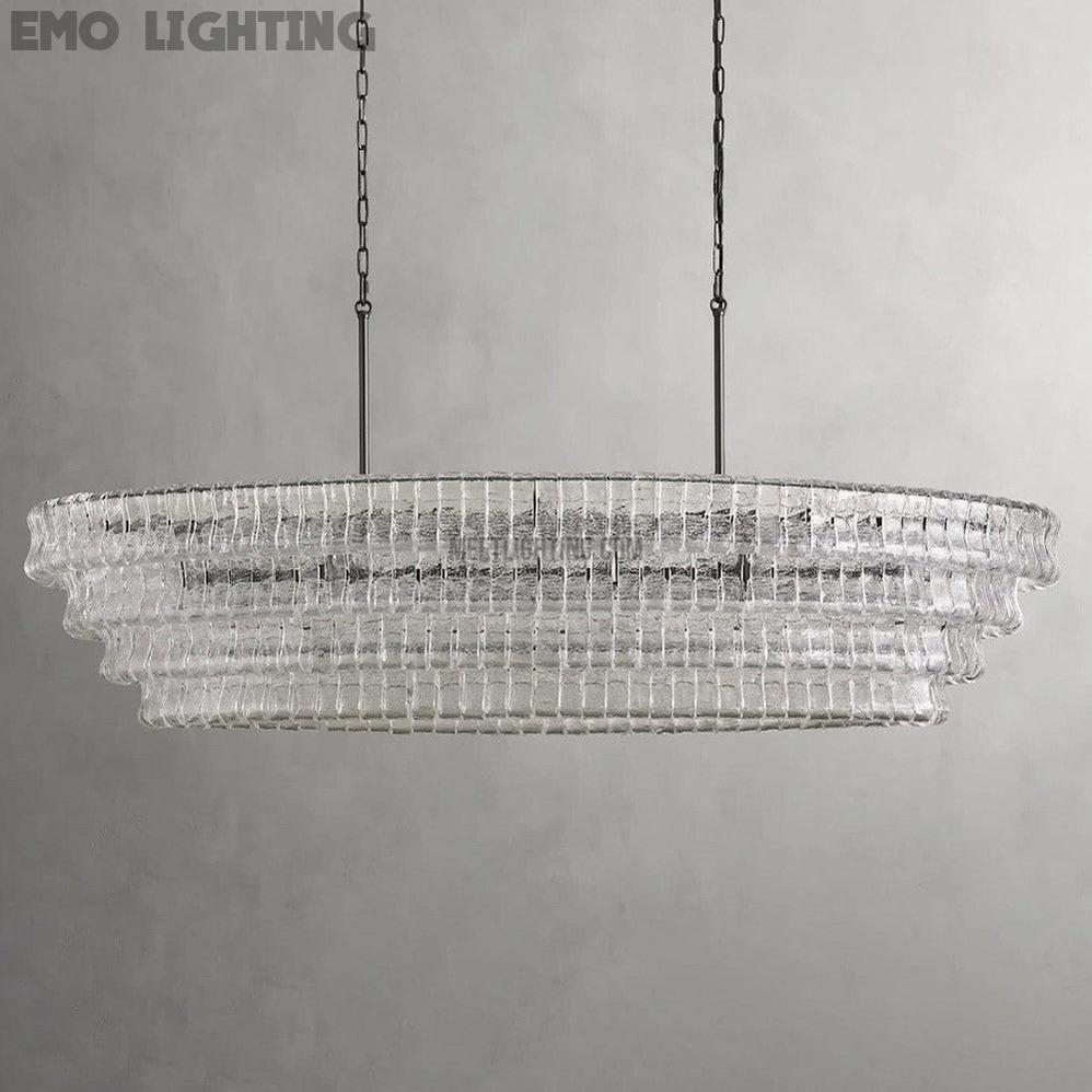 Ghiaccio Oval Chandelier 54" 65"-MEET LIGHTING