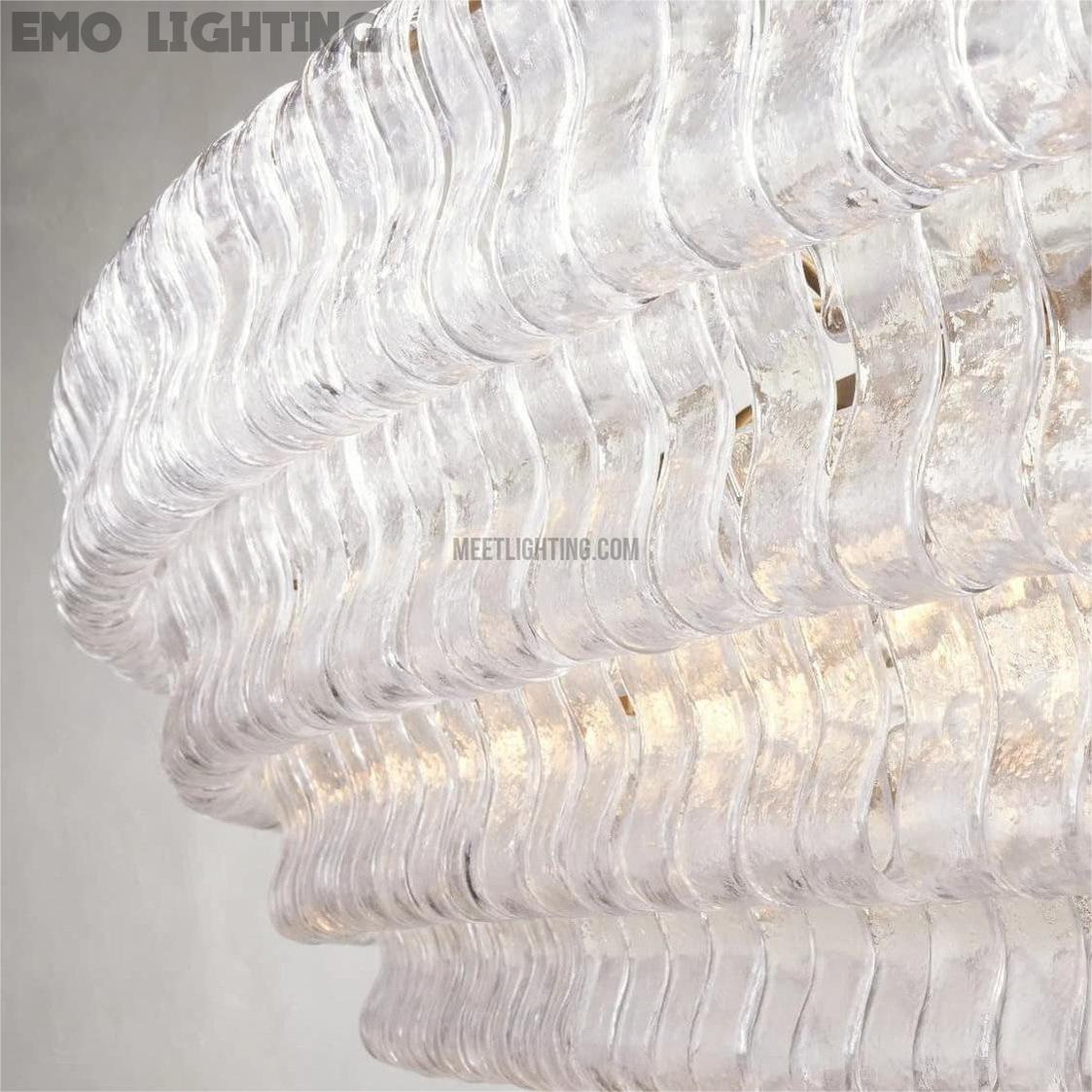 Ghiaccio Oval Chandelier 54" 65"-MEET LIGHTING