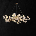 Customized Ceramic Gingko Linear Branch Chandelier - thebelacan