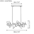 Gingko Glass Chandelier - thebelacan