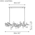Gingko Glass Chandelier - thebelacan