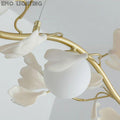 Gingko Glass Chandelier - thebelacan