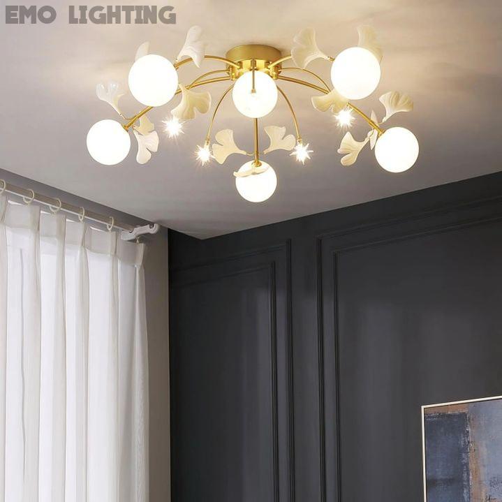 Ginkgo Glass Ceiling Lamp - thebelacan