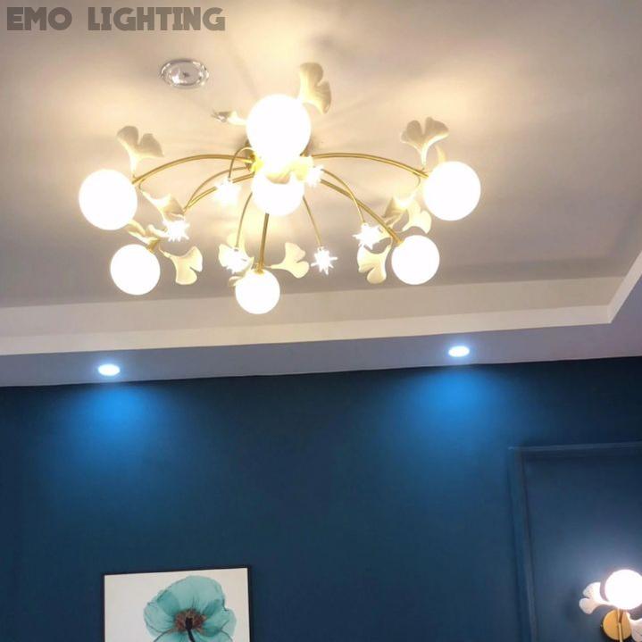 Ginkgo Glass Ceiling Lamp - thebelacan