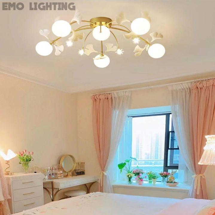 Ginkgo Glass Ceiling Lamp - thebelacan