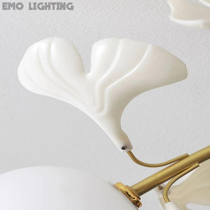 Ginkgo Glass Ceiling Lamp - thebelacan