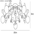 Ginkgo Glass Ceiling Lamp - thebelacan