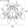 Ginkgo Glass Ceiling Lamp - thebelacan