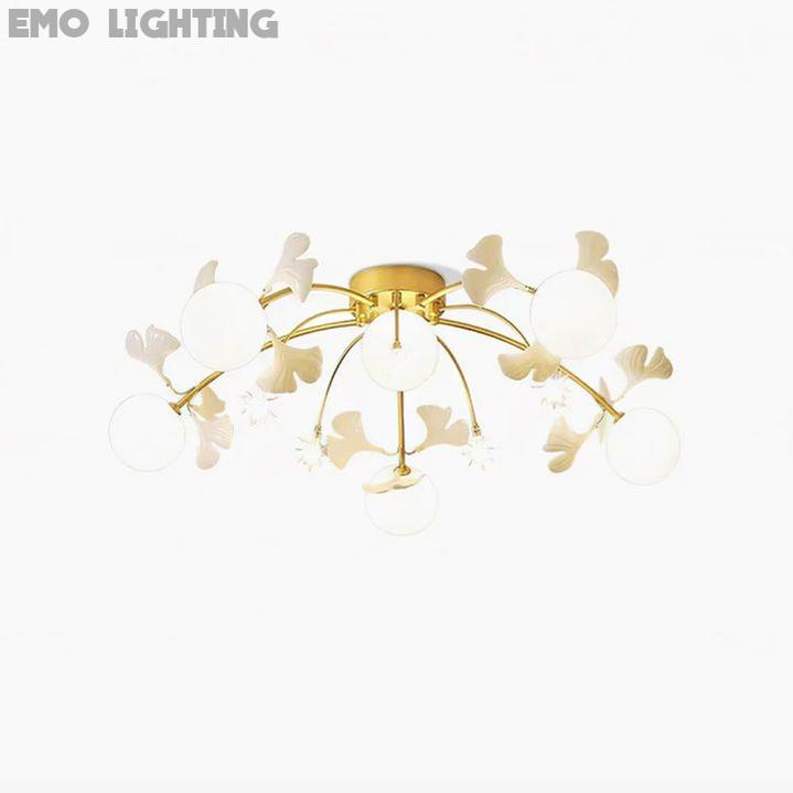 Ginkgo Glass Ceiling Lamp - thebelacan