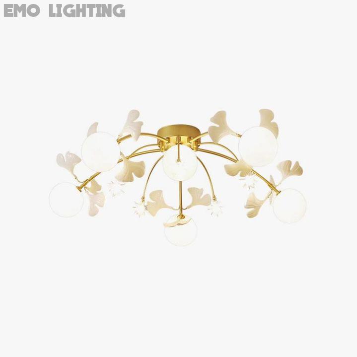 Ginkgo Glass Ceiling Lamp - thebelacan
