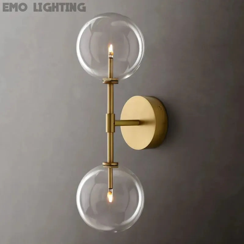 Glass Globe Wall Sconce