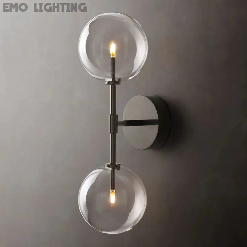 Glass Globe Wall Sconce