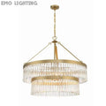 Grent 2-Tier Round  Crystals Chandelier 32