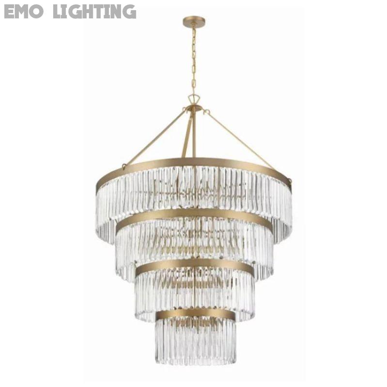 Grent 4-Tier Round Crystal Chandelier 40" - thebelacan