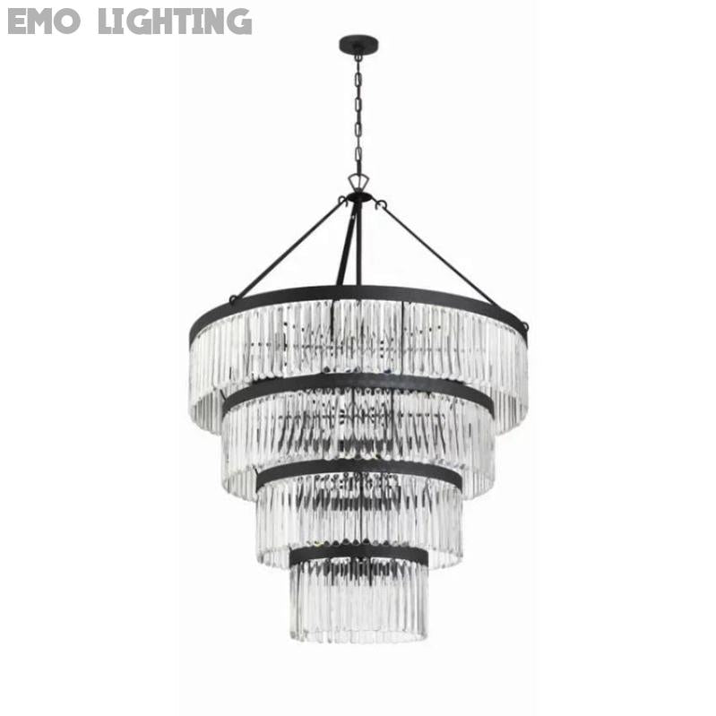 Grent 4-Tier Round Crystal Chandelier 40" - thebelacan