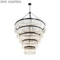 Grent 5-Tier Round Crystal Chandelier 48