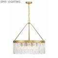 Grent Crystal Waterfall Round Chandelier - thebelacan