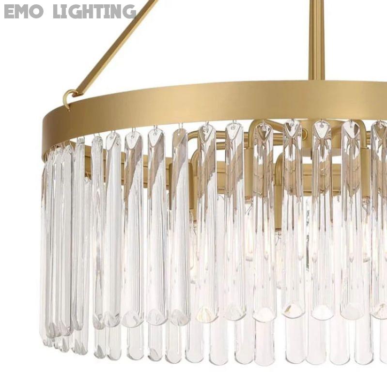 Grent Crystal Waterfall Round Chandelier - thebelacan