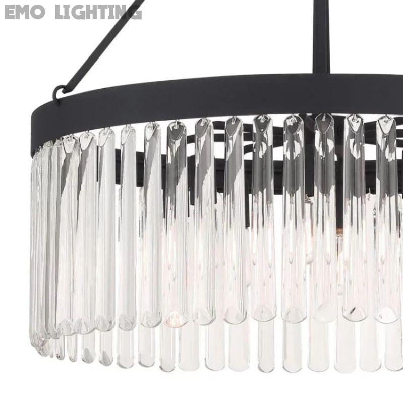 Grent Crystal Waterfall Round Chandelier - thebelacan