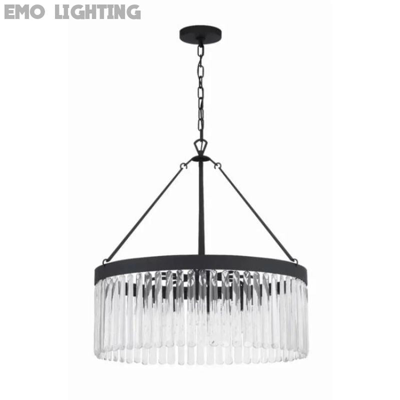 Grent Crystal Waterfall Round Chandelier - thebelacan