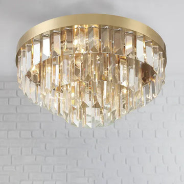 Hayes Round Flush Mount 18"W 3 Tiers