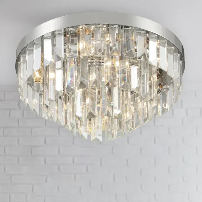 Hayes Round Flush Mount 18"W 3 Tiers