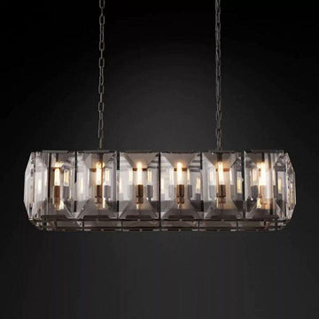 Harlow Crystal Rectangular Chandelier 42"