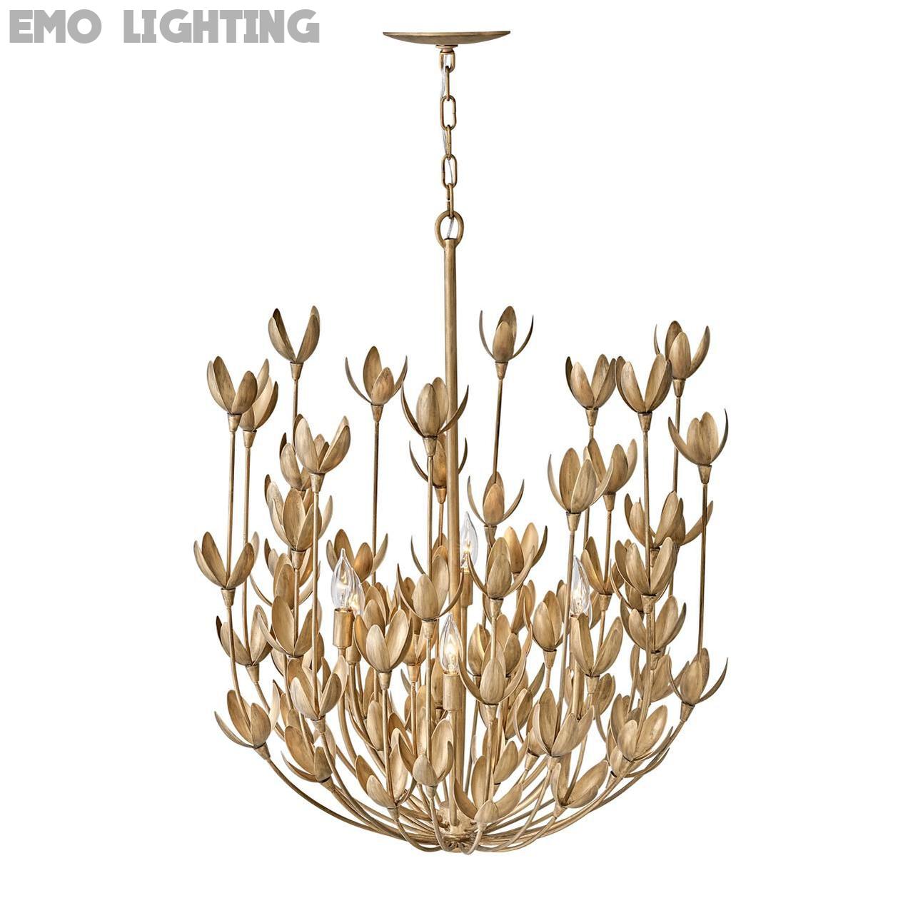 Hinkley Lighting Flora 26 Inch 6-Light Chandelier, Burnished Gold