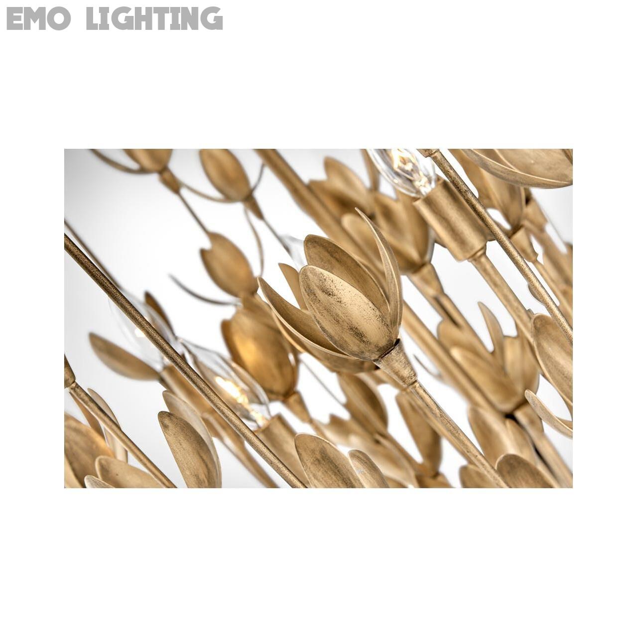 Hinkley Lighting Flora 26 Inch 6-Light Chandelier, Burnished Gold